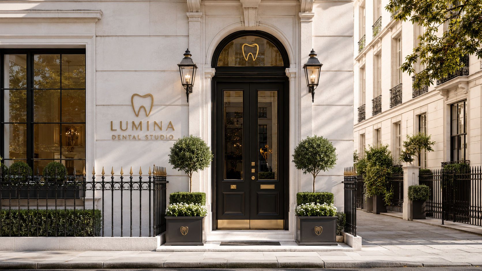 Private dental clinic exterior