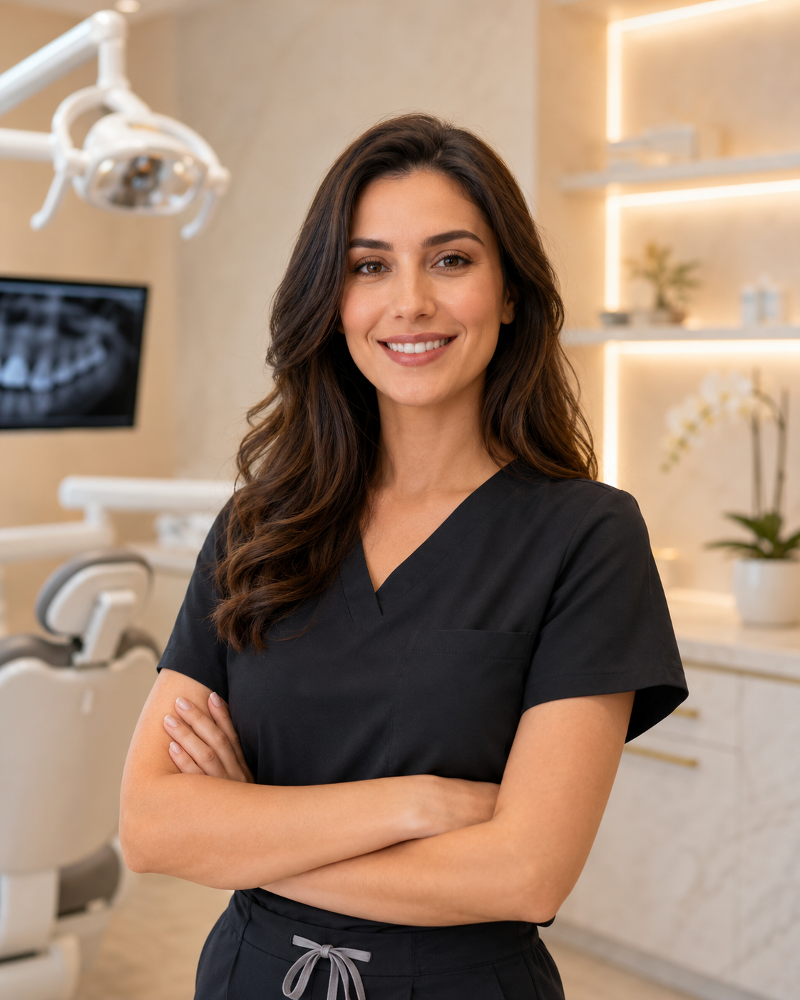 Lead Cosmetic Dentist portrait for private clinic team section
