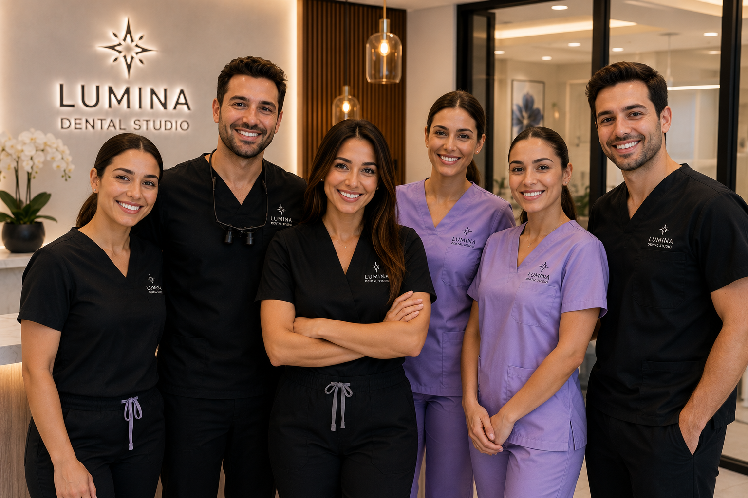 Dental studio team concept photo